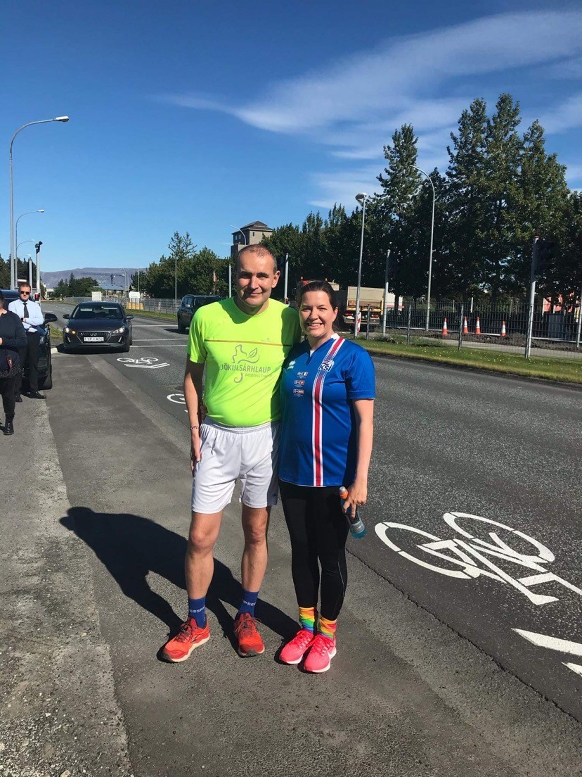 The Icelandic president ran for charity